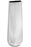 Chizzle Vase 16hx5d Silver