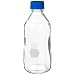 TWD TradeWinds SC-GMB1000C Borosilicate Glass 1000mL SmartCoded Media/Storage Bottle with Blue Polypropylene Cap and GL-45 Screw Thread (Case of 10)