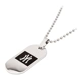 316L Stainless Steel NY New York Yankees Dog Tag Necklace - 20 Inch Length