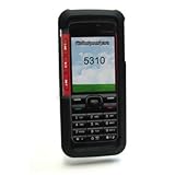 NOKIA 5310 T-Mobile BLACK Rubber Coating Hard Plastic Snap-On Protective Ru ....