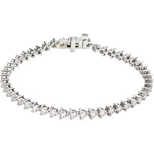 Genuine IceCarats Designer Jewelry Gift 14K Yellow Gold Diamond Line Bracelet. 5 Ct Tw 7 1/4 Inch Diamond Line Bracelet Diamond Line Bracelet In 14K Yellow Gold