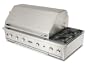 Capital Cooking PSQ52RSBI-L 52"Built-In BBQ Grill - Rotisserie, Lights, 2 Stainless Steel Burners, 1 Infrared-Zone Burner, 2 Gas Side Burners - L.P. Gas