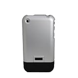 KingCase iPhone 1G 2G (Original iPhone) Rubberized Slim Slider Case (Silver & Black)
