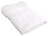 Pinzon Oversized and Luxurious 100-Percent Supima Cotton Bath Towels, White