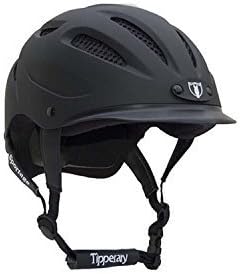 Tipperary Sportage 8500 Riding Helmet- Black Matte (Large) by Phoenix Performance Products