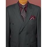 Luxury Italian Reda\reg; Wool Pinstripe Double-Breasted Suit