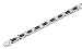 Stainless Steel Carbon Fiber Bracelet - 9.25 inches