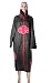 Naruto Shippuuden Akatsuki COSPLAY Costume 5 red clouds Cloak Black