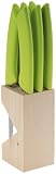 Pradel Jean Dubost - 12252 - Bloc Bois 6 Ventoux - Couteaux Steak Golf - Vert Anis