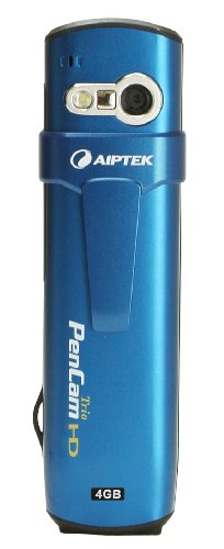 Aiptek PenCam Trio HD 4 GB Camcorder Value Pack (Blue)