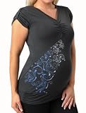 A Pea in the Pod: Reebok Short Sleeve V-neck Screen Print Maternity T Shirt