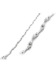 0.24 Carat Diamond Bracelet in 14K White Gold