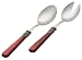 Rosanna Pearlized Red Napoleon 2-Piece Salad Tong Set