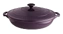 Dexam Chasseur Cast Iron Aubergine Serving Casserole, 30 cm