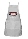 DISABLED, NOT STUPID-GET A CLUE! Full Length Apron with Pockets (Various Colors Available)