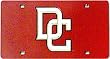 Washington Nationals Laser Cut Red License Plate - SET OF 6 - Sports Merchandise