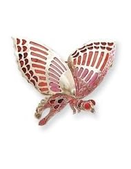 Sterling Silver Pink Enameled lnsect Pin