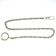 Pocket Watch Chain Fob Link Design Silver-Tone 14"