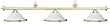55 Brass Pool Table Lights with Alabaster Glass Shades