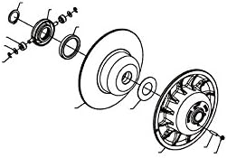 Team Nut - 1/4-20 UNC Flexlock for Tied Clutches 110083
