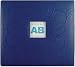 Amanda Blu 12 Inch by 12 Inch Embossed Postbound Album with Photo Window, Blue Embossed Starburst