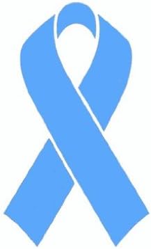 25 Pack - Light Blue Ribbon Prostate Cancer Awareness Helmet Decal Sticker Full Mini Perfect for: Football, Baseball, Hockey, Lacrosse, Bike
