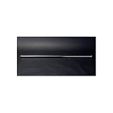 84 Straight Shower Curtain - Chrome