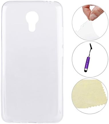 For Meizu M2 Note Case,Bestgoods® For Meizu M2 Note Ultra-thin Super Light Clear Soft TPU Phone Back Case Cover Protective Skin (Transparent)