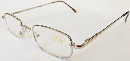 Micro-Vision Reading Glasses by American Reading Glasses (1.25, Silver)