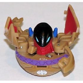 Bakugan B2 Bakupearl Single, LOOSE Figure Sub Terra Brown PREYAS II 510G
