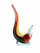 Murano Design Glass Rainbow Stripe Colorful Art Sculpture N1408