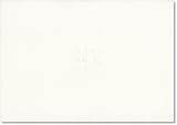 Ecru Embossed Monogram Folded Note Card