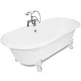 Leg Tub by American Bath Factory - P1-WC-01 in White Feet