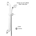 Alsons 62002UFBX ADA Compliant Wall Grab Bar and Hand Shower System, White Finish