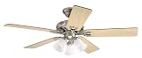 Hunter 23965 The Westlake 52-Inch Five-Maple/Cherry-Blades-Ceiling Fan, Brushed Nickel