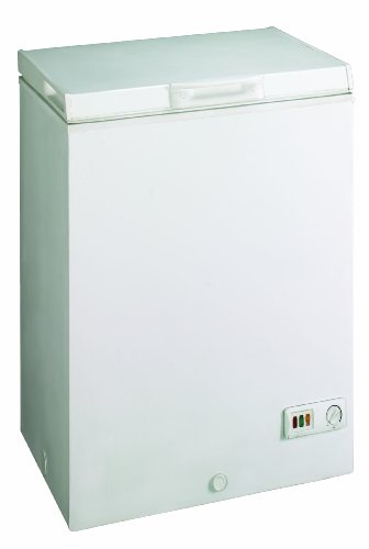 Haier BD103GAA Gefriertruhe / A+ / 172 kWh/Jahr / 106 L Gefrierteil / manuelles Abtauen / Super Frost / Rollen untergebaut