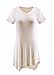 A-Wintage Women's Short Sleeve Loose Fit Tunic Shirt