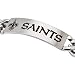 Stainless Steel New Orleans Saints Name Logo ID Bracelet