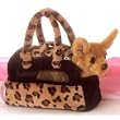 AURORA CHIHUAHUA Fancy Pals Pet Carrier - Purse w/ 8" Plush