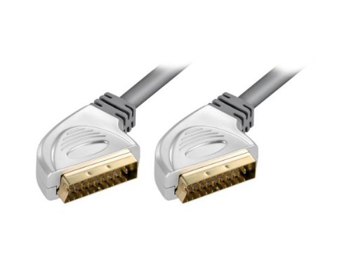 Home Cinema Scart Kabel abgewinkelt Stecker an Stecker 1 5m Home Cinema Scart Kabel abgewinkelt Stecker an Stecker 1 5m