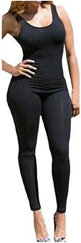 Cotton Spandex Bodysuit Jumpsuit Unitard . Small Medium Large Xl (medium, black)