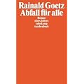 Abfall f�r alle: Roman eines Jahres (suhrkamp taschenbuch)