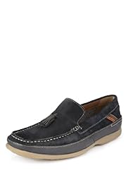 Blue Harbour Leather Stain Defence™ Tassel Slip-On Shoes