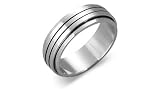 Men's Surgical Steel Spinner Ring Band Size 12