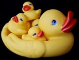 5-pc Rubber Duck Family Bathtub Toy