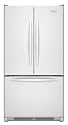 KitchenAid Architect Series II KBFS20ETWH 19.7 Cu. Ft. Counter-Depth French Door Refrigerator with Interior Water Dispenser, Automatic Ice Maker, Sabbath Mode & 4 Glass Shelves: White