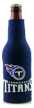 Tennessee Titans Neoprene Bottle Koozie | NFL Bottle Suit with Zipper