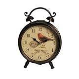 Decorative Face Iron Clock for Table or Desk