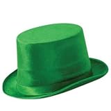 St Patrick's Day Green Vel-Felt Top Hat