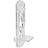 Slide-Co 243423 Shelf Support Peg, Self-Locking, 1/4-Inch, 3/4-Inch Shelf, Clear,(Pack of 6)